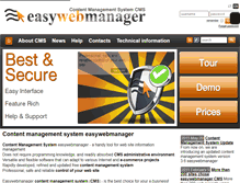 Tablet Screenshot of easywebmanager.com